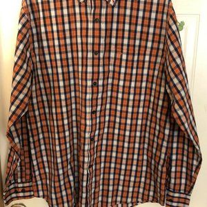 Dockers Mens Shirt Sz LT Button Front Long Sleeve Modern Classic No Wrinkle